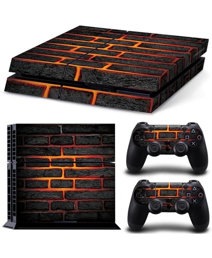 Lava Brick - PS4 Console Skins PlayStation Stickers