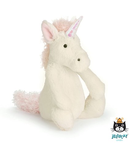 Jellycat - Unicorn - Bashful - Small - Eenhoorn - Kinderknuffel - Roze eenhoorn - 25cm