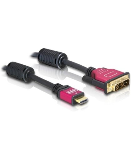 DeLOCK HDMI - DVI Cable 1.8m male / male 1.8m HDMI DVI-D