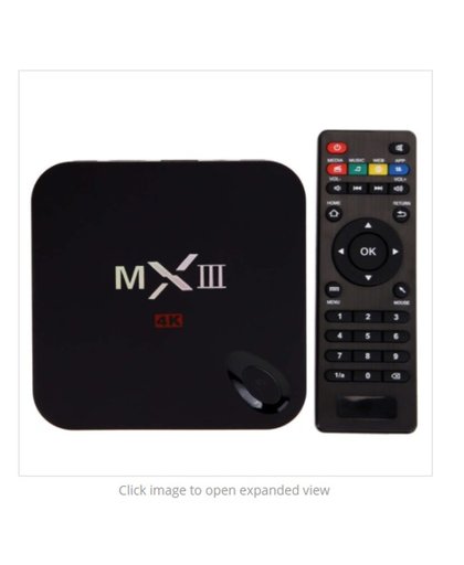 Mediaspeler Android TV Box MX3 Kodi Games Films Series