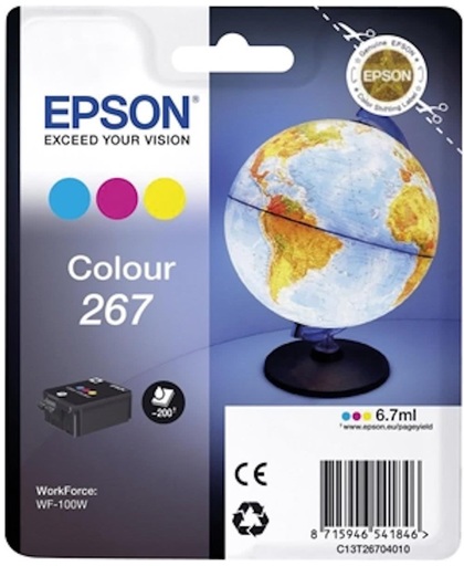 Epson C13T26704010 inktcartridge Cyaan, Magenta, Geel 6,7 ml 200 pagina's