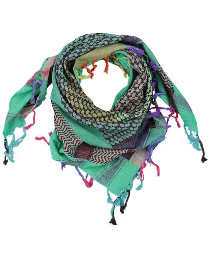 PLO-sjaal Multicolour Blue-Green Sjaal meerkleurig