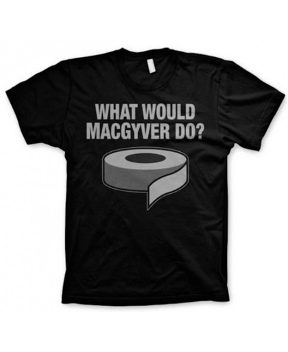 MacGyver zwart t-shirt heren M