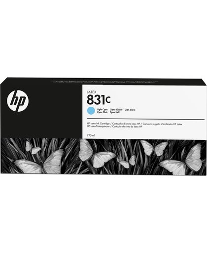 HP 831C licht-cyaan Latex , 775 ml inktcartridge