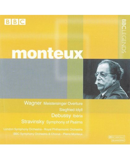 Wagner, Debussy, Falla, Stravinsky, et al / Monteux, BBC SO