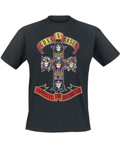 Guns N&apos; Roses Appetite For Destruction - Cover T-shirt zwart
