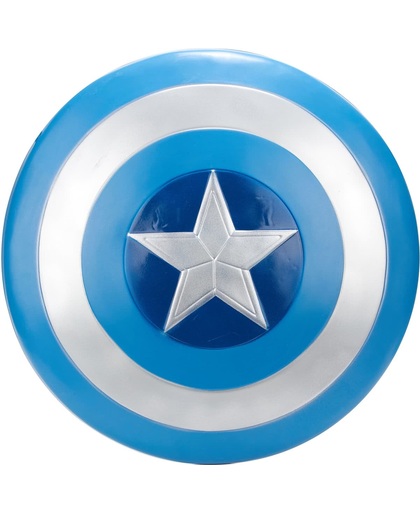 Captain America™ schild voor volwassenen 61 cm - Verkleedattribuut - One size