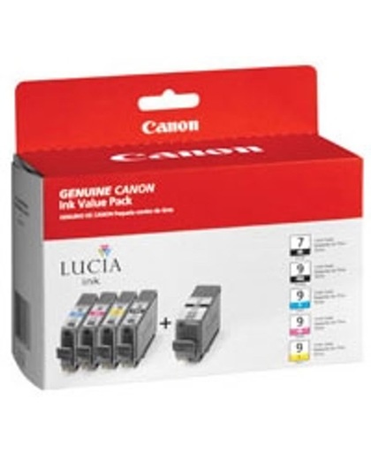 Canon PGI-9 inktcartridge Zwart, Cyaan, Magenta, Zwart Pigment, Geel