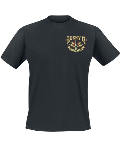 Lucky 13 Amped T-shirt zwart