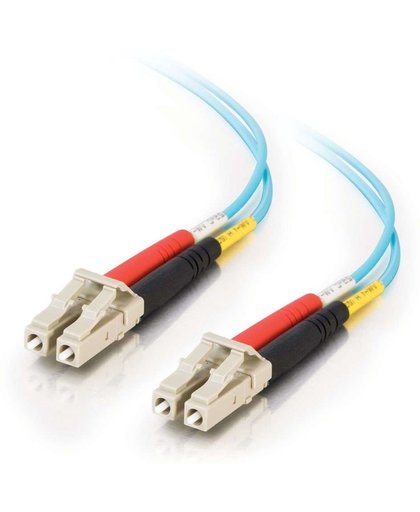 C2G 5m LC-LC 10Gb 50/125 OM3 Duplex Multimode PVC glasvezelkabel (LSZH) - Aqua Glasvezel kabel