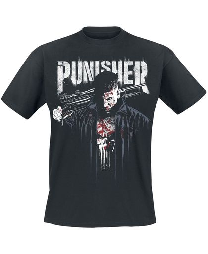 The Punisher Dressed In Blood T-shirt zwart