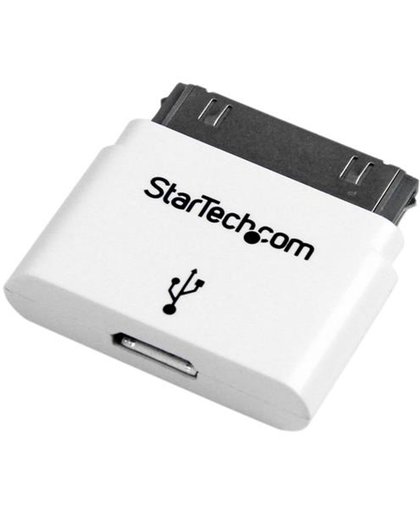 StarTech.com Witte Apple 30-polige dockconnector-naar-micro USB-adapter voor iPhone/iPod/iPad met getrapte connector kabeladapter/verloopstukje