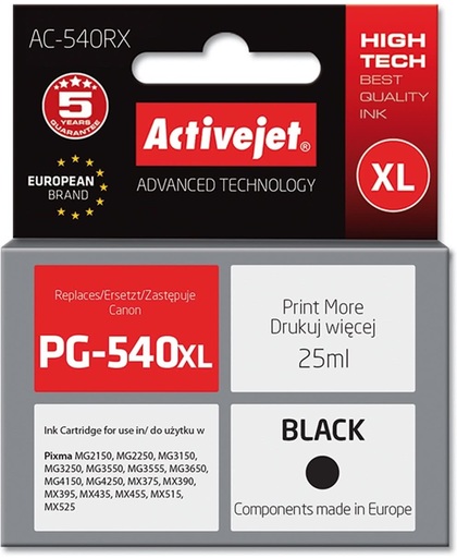 ActiveJet AC-540RX 25ml Zwart inktcartridge