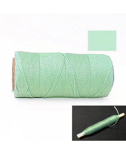 Macrame Koord - Waxed Polyester Cord - MINT GROEN / MINT - Klos 914 cm - 1mm dik