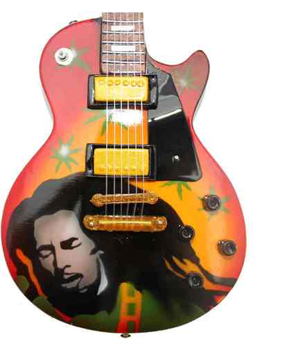 Miniatuur gitaar Bob Marley - Tribute