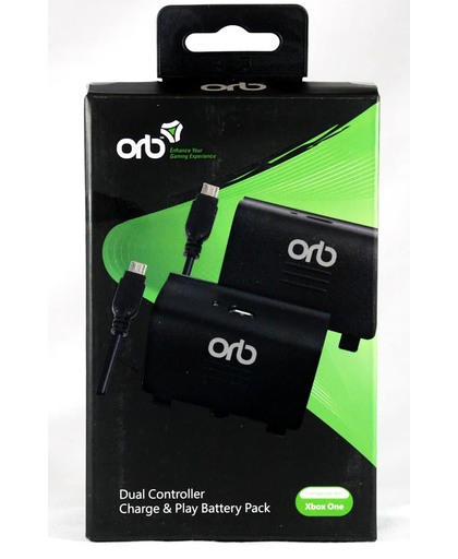 ORB Xbox One Dual Controller Charge & Play Battery Pack