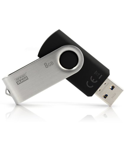 Goodram UTS3 8GB USB 3.0 (3.1 Gen 1) USB-Type-A-aansluiting Zwart USB flash drive