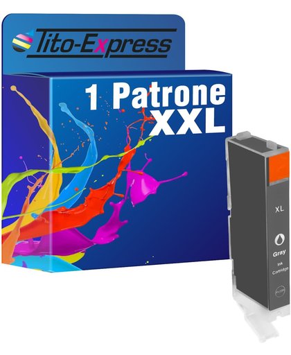 Tito-Express PlatinumSerie PlatinumSerie® 1 inktpatroon compatibel voor Canon CLI-571 XL Gray Canon Pixma: MG 5700 Series / MG 5750 Series / MG 5750 / MG 5751 / MG 5752 / MG 5753 / MG 6800 Series / MG 6850 Series / MG 6850