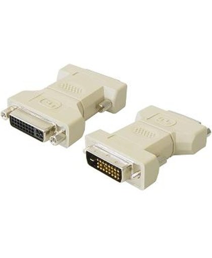 OKS Adapter DVI-D Dual Link 24+1pins mannelijk - DVI-I Dual Link 24+5pins vrouwelijk