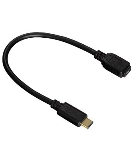 Hama Adapter kabel micro USB vrouwelijk - USB-C 0,15m