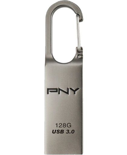 PNY Loop Attaché 3.0 128GB 128GB USB 3.0 (3.1 Gen 1) USB-Type-A-aansluiting Zilver USB flash drive