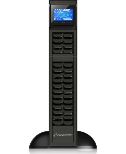 PowerWalker VFI 1000 CRS Dubbele conversie (online) 1000VA 3AC-uitgang(en) Zwart UPS
