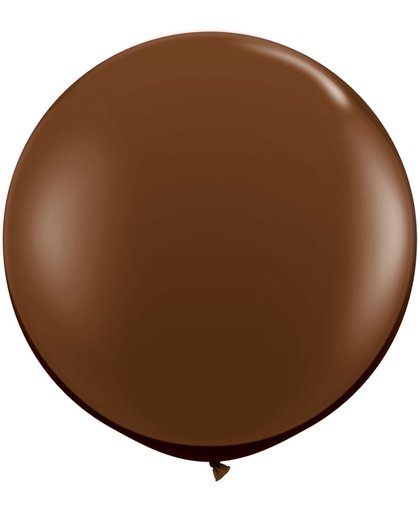 Chocolade Bruine Ballonnen 90cm - 2 stuks