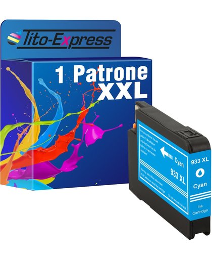Tito-Express PlatinumSerie PlatinumSerie® 1 Cartridge XXL (Cyan) Compatible voor HP 933 XL HP Officejet 6100 E-printer HP Officejet 6600 E-ALL-IN-ONE HP Officejet 6700 Premium/ 6600 / 6600 E / 6600 Premium E / 6600 E-ALL-IN-ONE / 6700 Premium / 7
