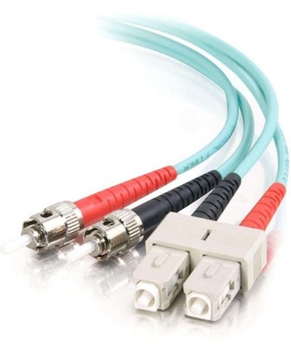 C2G 85523 2m SC ST OFNR Turkoois Glasvezel kabel