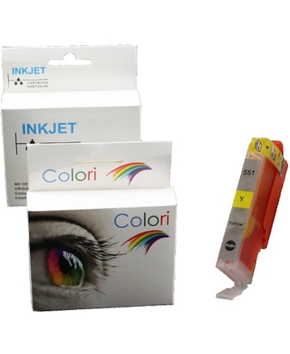 inkt cartridge voor Canon CLI 551Xl geel|Toners-en-inkt