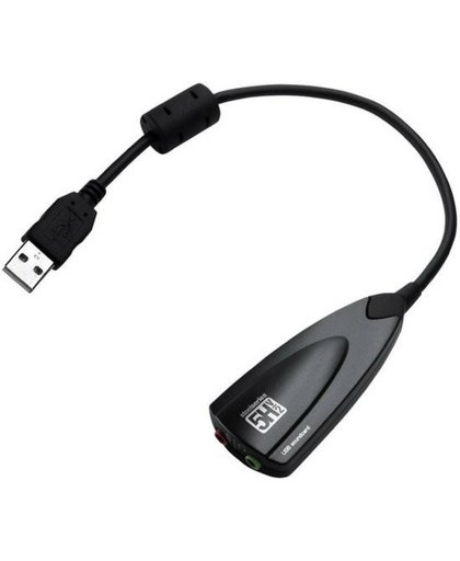 Channel Sound Adapter Externe Geluidskaart / 5HV2 USB 7.1 - Zwart - G&S