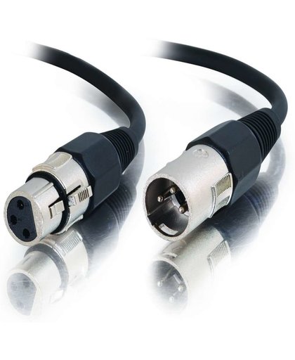 C2G 0.5m Pro-Audio XLR Cable M/F 0.5m XLR (3-pin) XLR (3-pin) Zwart audio kabel