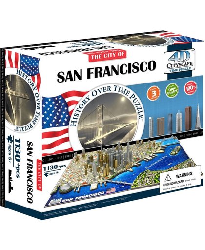 4D Cityscape San Francisco History Time Puzzle