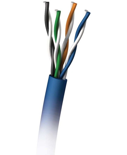 C2G 305M Cat5E 350MHz UTP Solid PVC CMR Cable 305m Cat5e U/UTP (UTP) Blauw netwerkkabel