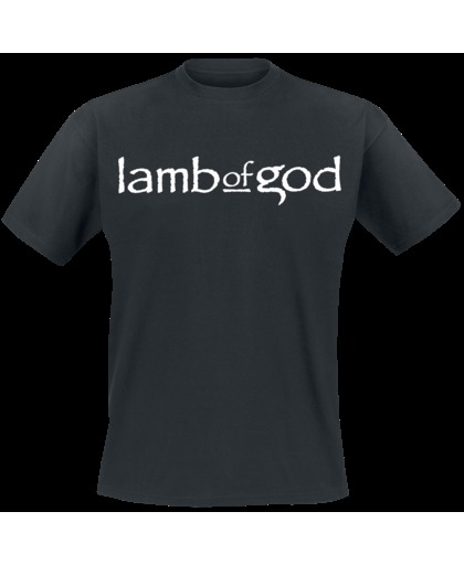 Lamb Of God Straight Logo T-shirt zwart