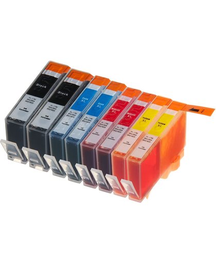 Huismerk HP 364 inktcartridges, set van 8 stuks. Zwart / Cyaan / Magenta / Geel /  Hoge Capaciteit