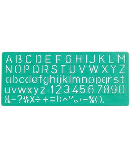 45x Linex lettersjabloon 10mm