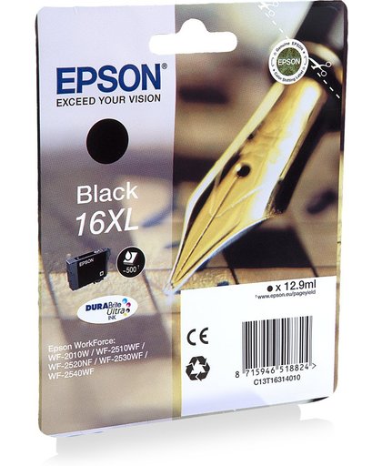 Epson Singlepack Black 16XL DURABrite Ultra Ink inktcartridge