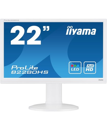 iiyama ProLite B2280HS-W1 21.5" Full HD LED Mat Flat Wit computer monitor
