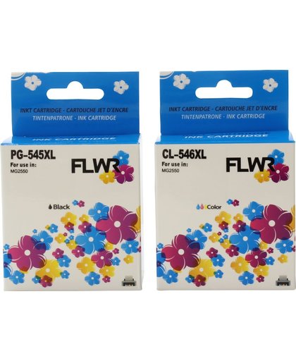 FLWR - Inktcartridge / PG-545 / CL-546 2-pack  geschikt voor canon