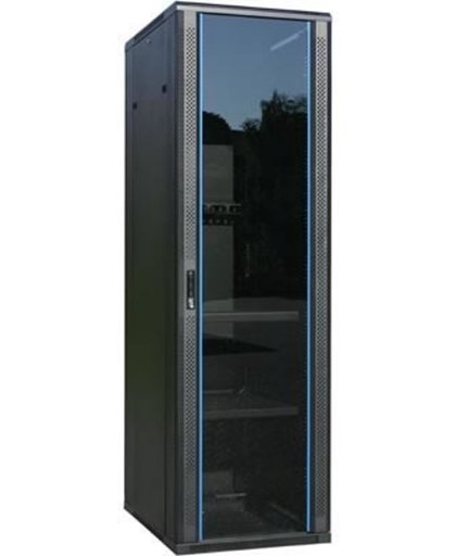 47U, 19" Serverkast/Patchkast met glazen voordeur, (BxDxH) 800x1000x2200mm