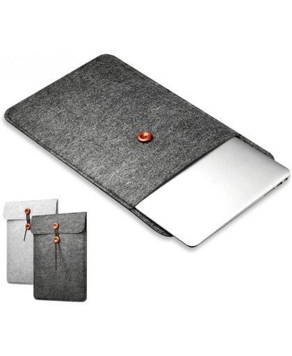 CoshX® stevige laptop hoes van vilt grijs maat 13 inch |Macbook hoes 13 inch | Laptop case | Bescherming van uw laptop of macbook met deze sleeve