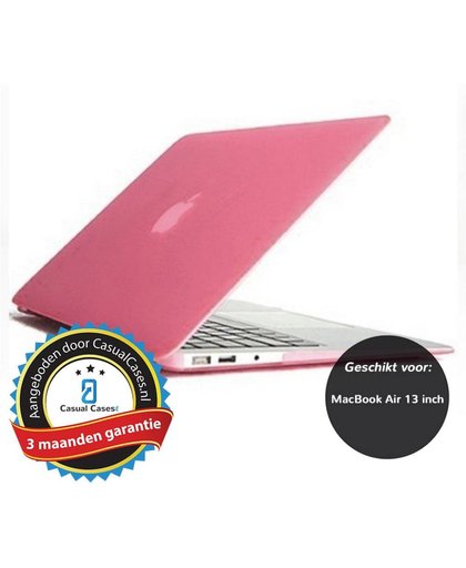 Lunso - hardcase hoes - MacBook Air 13 inch - glanzend lichtroze