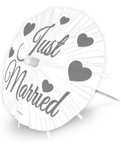 Parasol Prikkers XL Just Married - 8 stuks