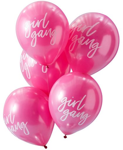 Girl Gang ballonnen roze (10 stuks)