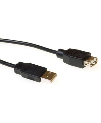 ACT USB 2.0 verlengkabel USB A male - USB A female zwart