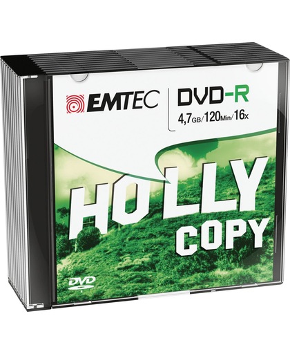Emtec ECOVR471016SL 4.7GB DVD-R 10stuk(s) lege dvd