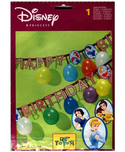 Disney prinsessen leterslinger Happy Birthday