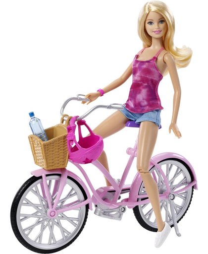 Barbie Met Fiets - Barbiepop