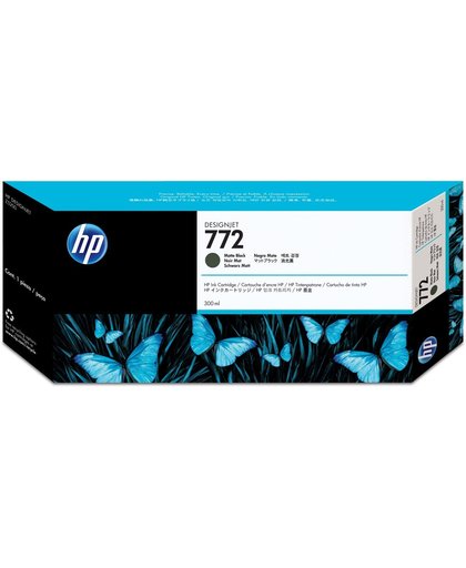 HP 772 matzwarte DesignJet inktcartridge, 300 ml